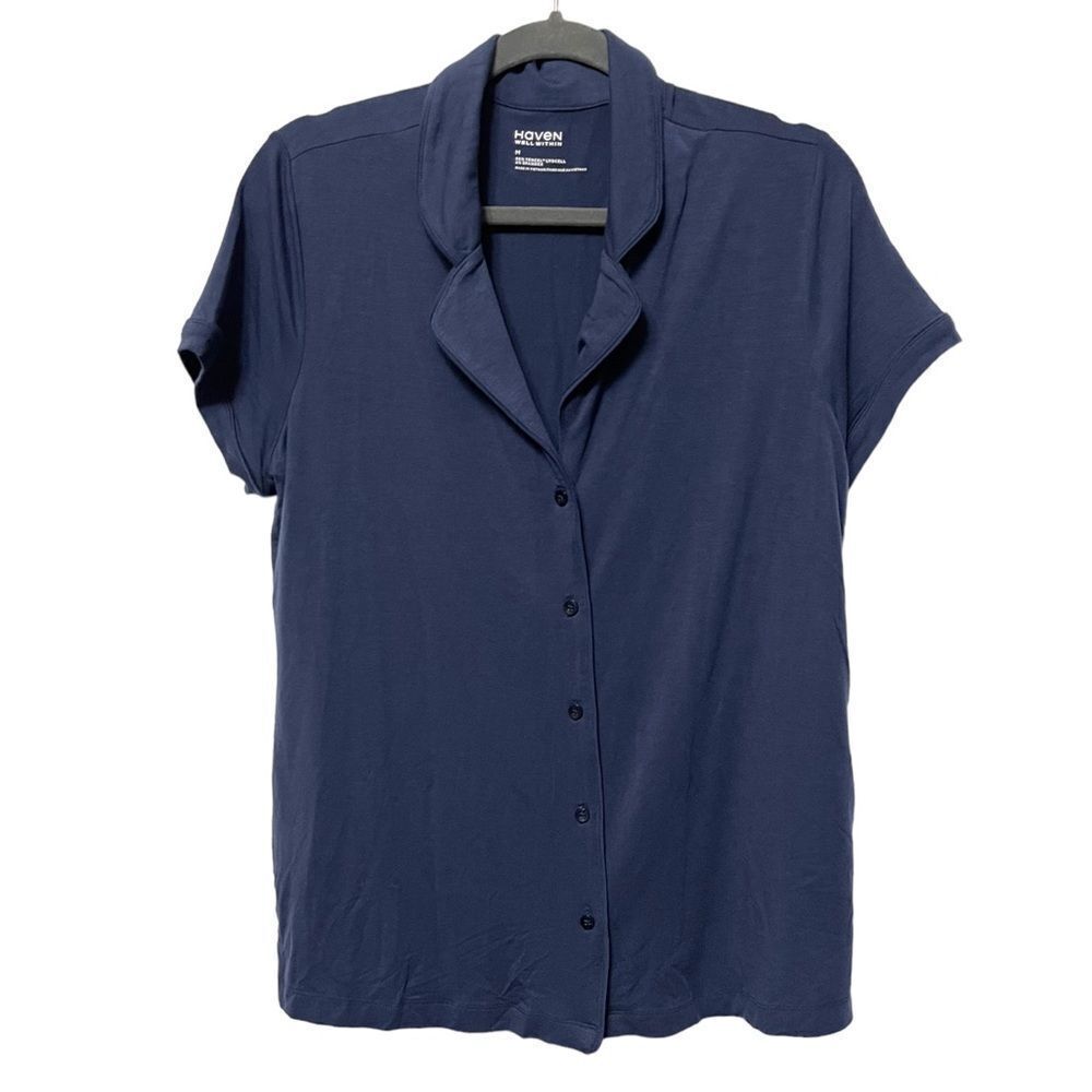 NWT HAVEN Tencel Short Sleeve Sleep Shirt M